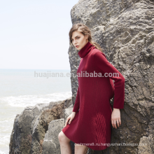 2017 дизайн женщины 100% кашемировый свитер платье